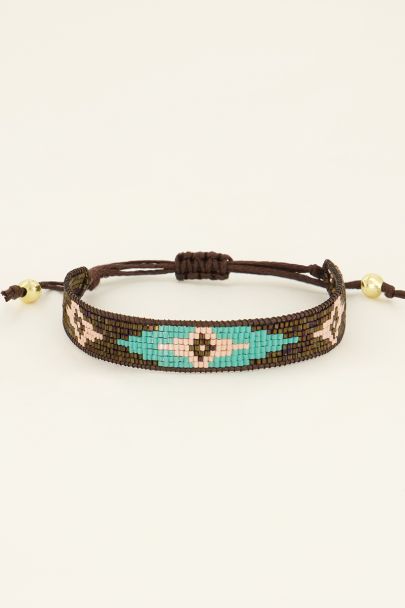 Multicoloured beaded bracelet