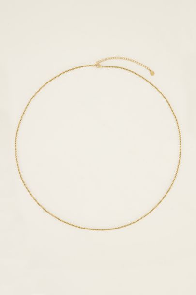 Lange ketting met ronde schakels