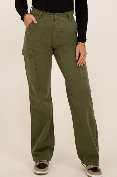 Dark green cargo pants