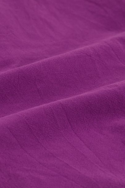 Pantalon habillé mauve effet lin