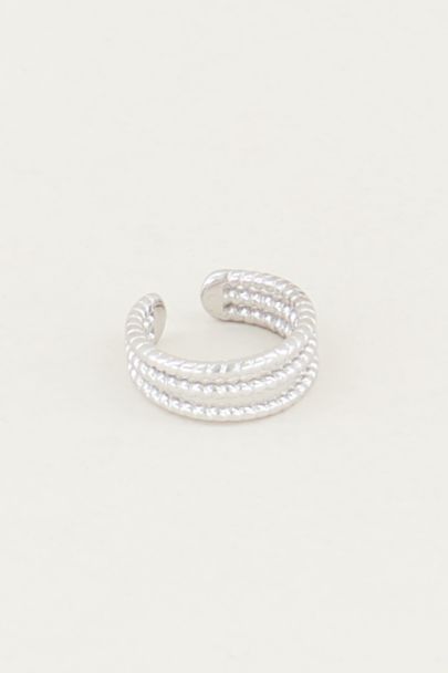 Earcuff drie ringetjes, earuff