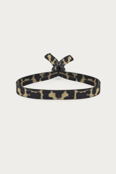 Elastieken armband met panterprint
