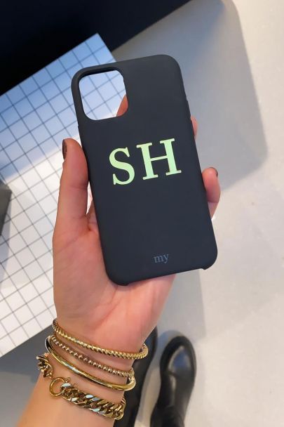 Black silicone phone case