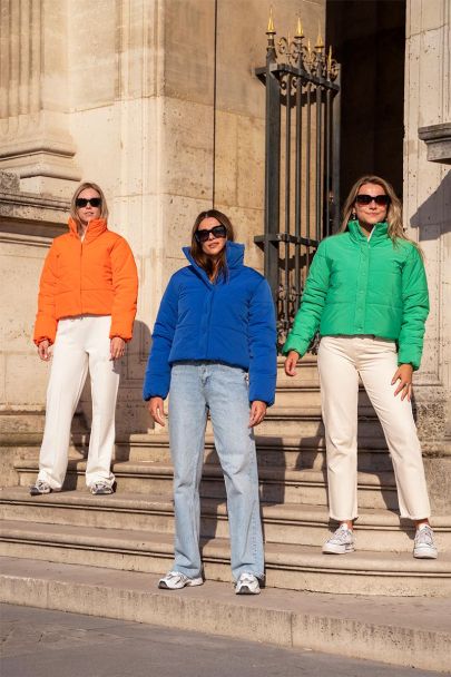 Fel oranje puffer jacket