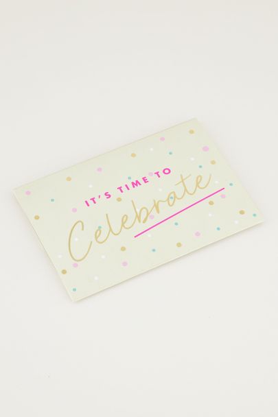 Giftcardholder It's time to celebrate | cadeaukaart My Jewellery