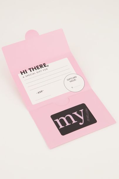 Gift card holder MY logo pink