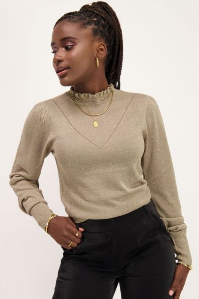 gouden top zara