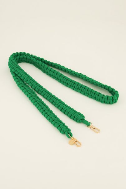 Green braided phone cord | My Jewellery