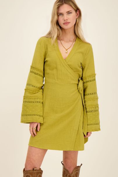 Groene kimono jurk