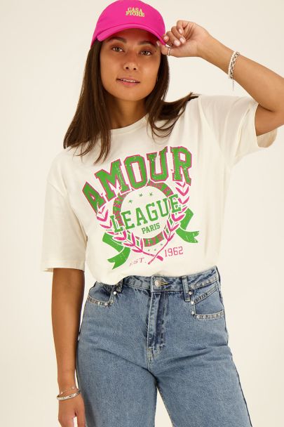Groen T-shirt Amour League 
