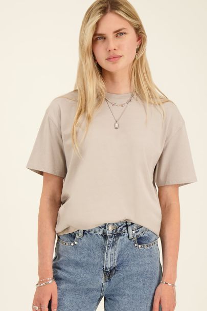 T-shirt gris c'est la vie 