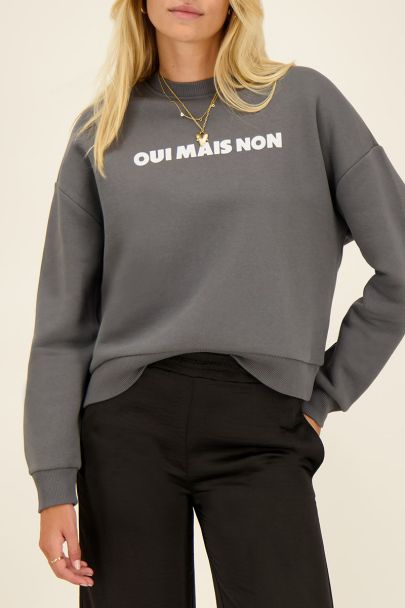 Grey sweater Oui Mais Non