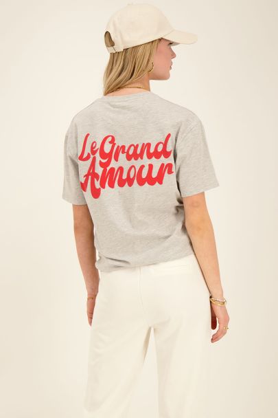 T-shirt gris Le Grand Amour