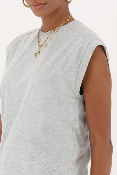 Grey top short sleeves