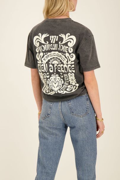 T-shirt gris Rien à perdre