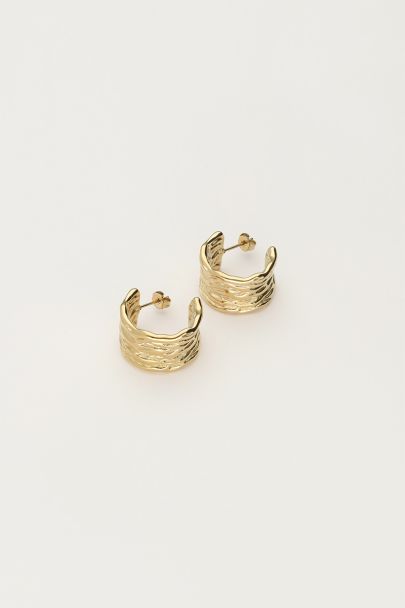 Boucles d'oreilles vintage "martelées"