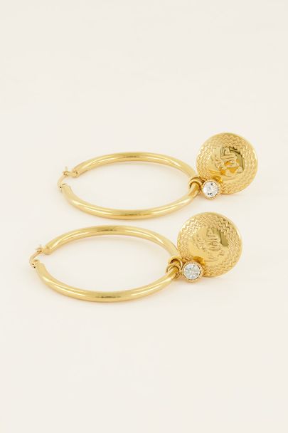 Hoop earrings with Endless Love charm | My Jewellery