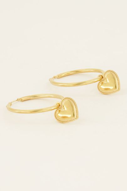 Oorringen met self love charm | My Jewellery