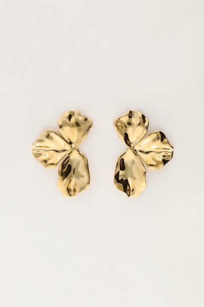 Boucles d'oreilles Iconic demi-fleur
