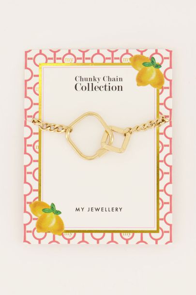 Iconic chain bracelet with open clasp