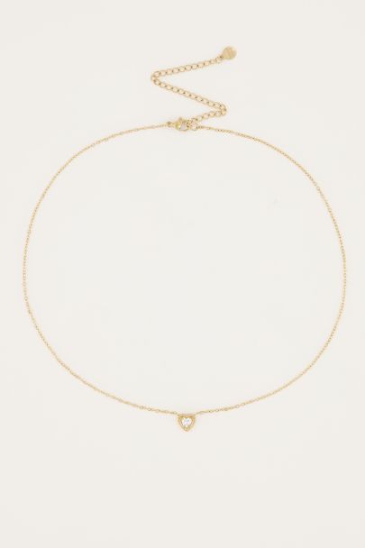 Ketting hartje strass