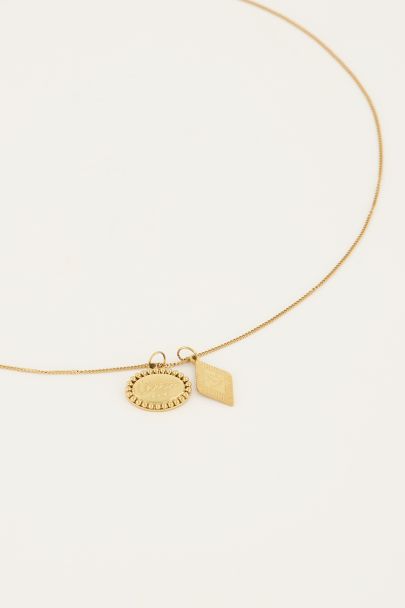 Halskette mit Charm Oval & Raute | My Jewellery