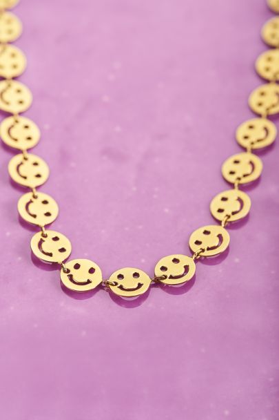 Necklace with smileys 