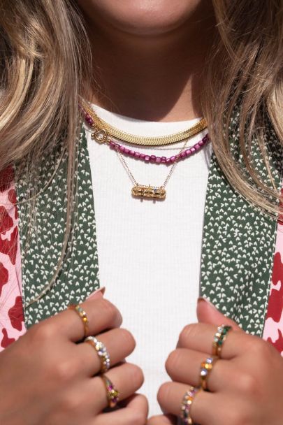 Vintage ketting kristal