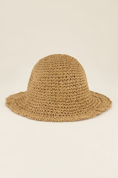 Khaki straw hat | My Jewellery