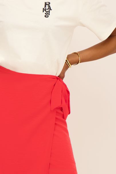 Coral knot wrap skirt