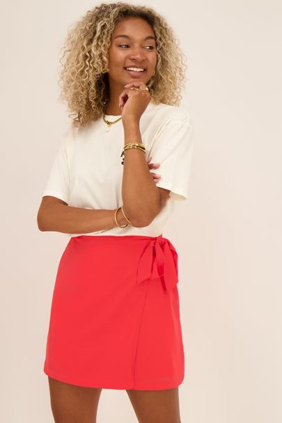 Coral knot wrap skirt