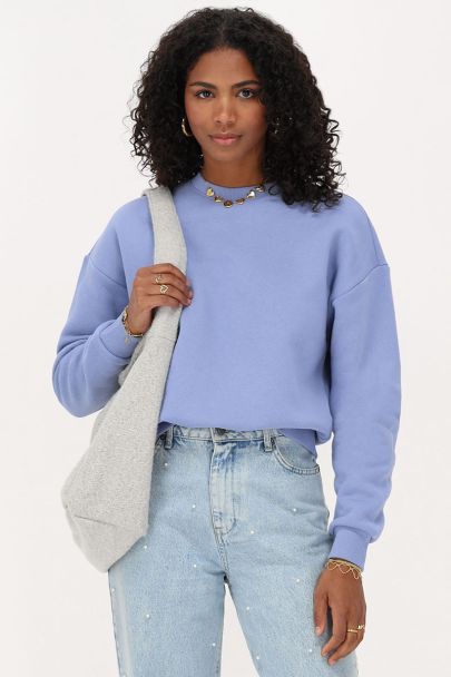 Light blue sweater "Paris la ville de l'amour"