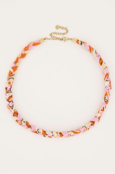 Collier tressé rose clair Sunrocks | My Jewellery 