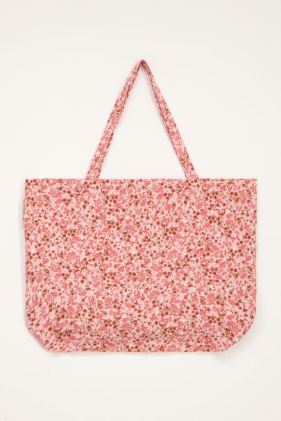 Hellrosa Shopper mit Blumenmuster | My Jewellery