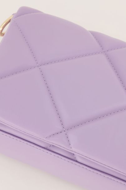 Lilac padded shoulder bag