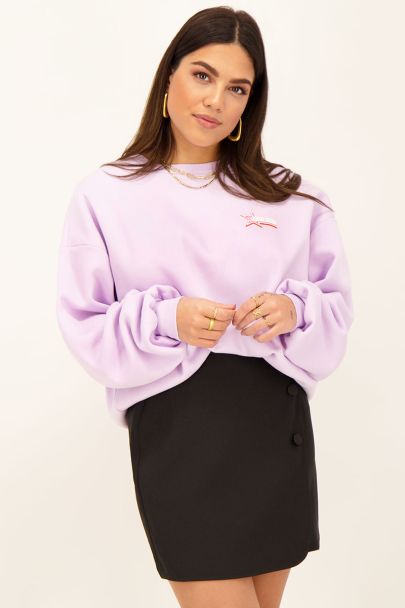 Lilac belle journée sweater