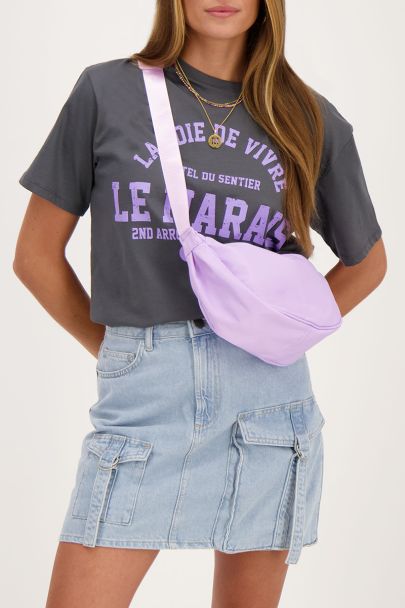 Sac à bandoulière lilas 