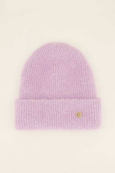 Lilac double ribbed hat | My Jewellery