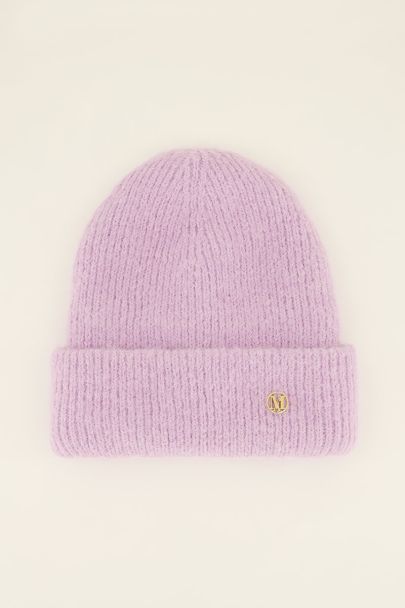 Lilac double ribbed hat | My Jewellery