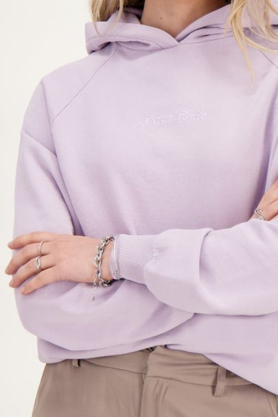 Sweat-shirt lilas Paris étoile