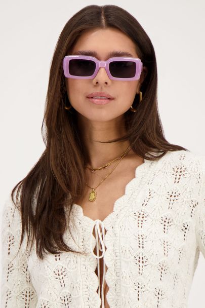 Lilac straight sunglasses