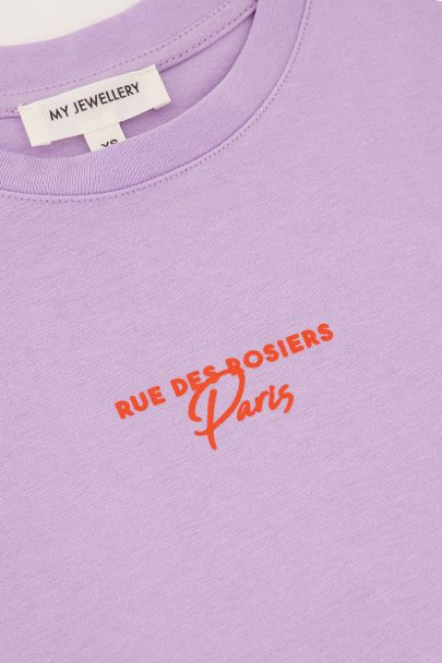 Lila T-shirt "Circle I'art"