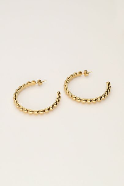 Bold earrings medium with dots