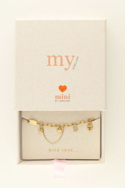 Mini love life armband met bedeltjes