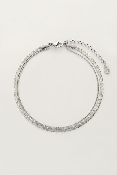 Minimalist double chain link anklet | My Jewellery