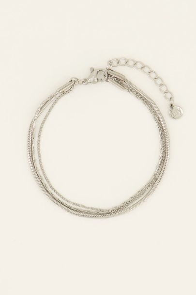 Triple minimalist chain bracelet
