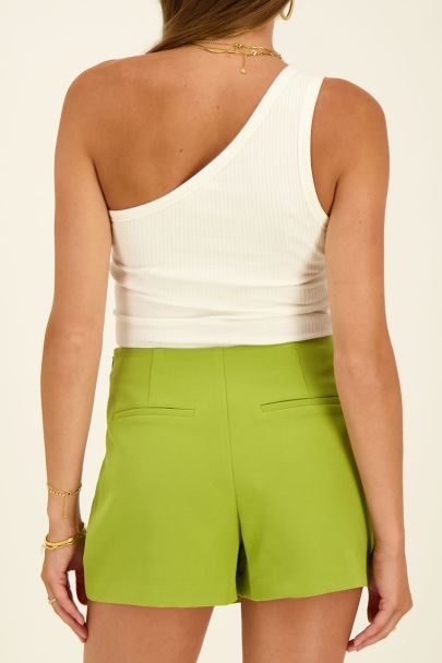 Groen skort met overlap