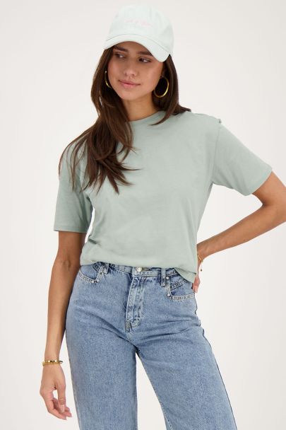 Mint green T-shirt C'est la vie 