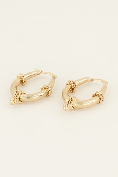 Oval chain earrings | Earrings | My Jewellery