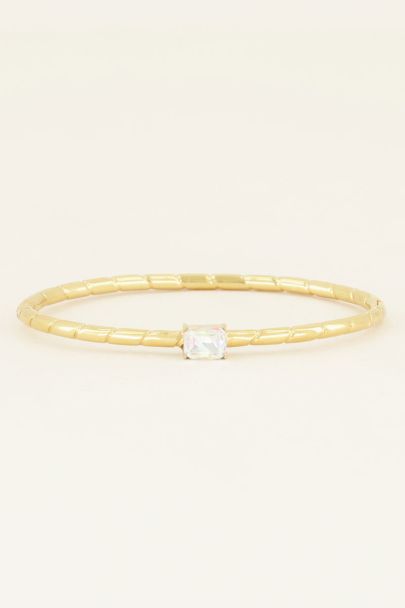 Bangle with transparent stone | My Jewellery